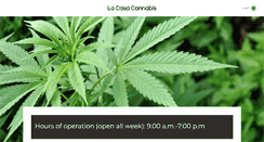 Desktop Screenshot of lacasacannabis.com